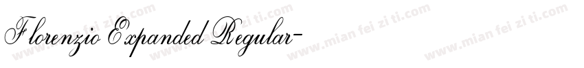 Florenzio Expanded Regular字体转换